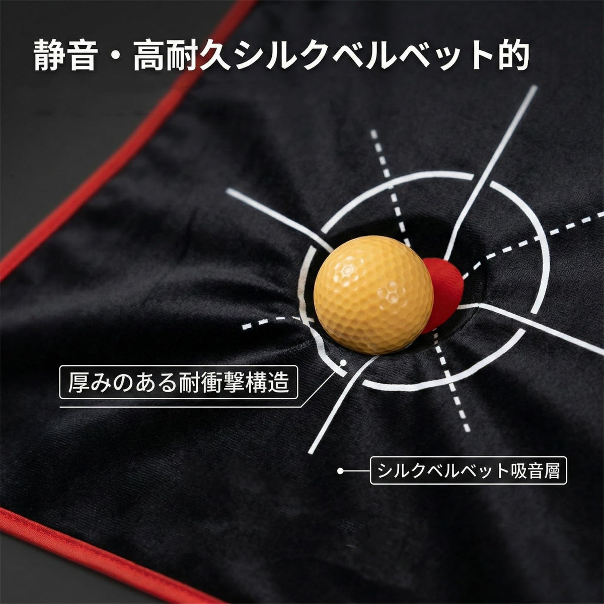 RAKUGEN ゴルフネット 練習ネット 室内屋外 トレーニング 2.4x1.8x1.5m 自宅練習 練習グッズ 設置簡単 コンパクト アプローチ 初