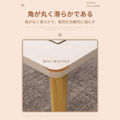 RAKUGEN ローテーブル 木製 取り外し可能 ナチュラル 60×40×40cm 北欧スタイル センターテーブル コンパクト リビング 一人暮らし